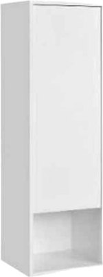 Шкаф-полупенал для ванной Акватон Хоуп / 1A287503HP2B0 (белый матовый) - фото