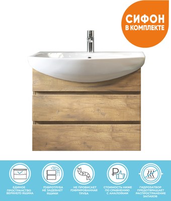 Тумба под умывальник Vigo Wing 700-0-2