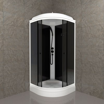 Душевая кабина Triton Грэй-Блэк А 90х90