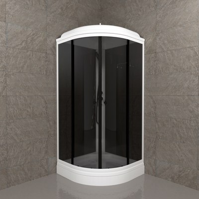 Душевая кабина Triton Грэй-Блэк А 90х90