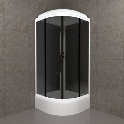 Душевая кабина Triton Грэй-Блэк B 90х90