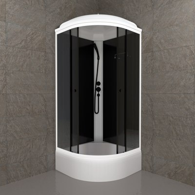 Душевая кабина Triton Грэй-Блэк B 90х90