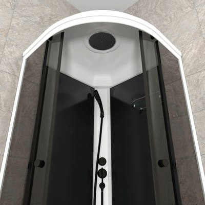 Душевая кабина Triton Грэй-Блэк B 90х90