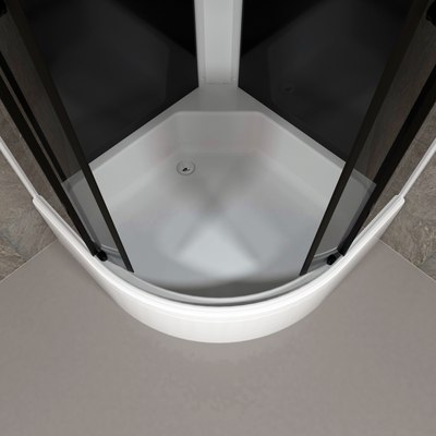 Душевая кабина Triton Грэй-Блэк B 90х90