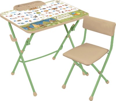Комплект мебели с детским столом Ника КУ1/А2 Азбука - фото