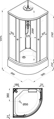 Душевая кабина Triton Топ В 90х90