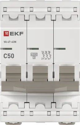 Выключатель автоматический EKF PROxima ВА 47-63N / M634350C