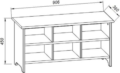 Тумба в прихожую ММЦ Вествик 900