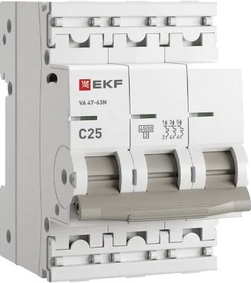 Выключатель автоматический EKF PROxima ВА 47-63N / M634325C