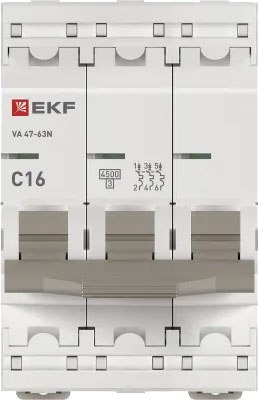 Выключатель автоматический EKF PROxima ВА 47-63N / M634316C