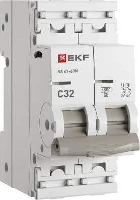 Выключатель автоматический EKF PROxima ВА 47-63N / M634232C - фото