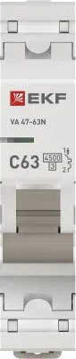 Выключатель автоматический EKF PROxima ВА 47-63N / M634163C