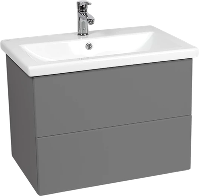 Тумба с умывальником Viant София Como 80 / VSOF80COG-T2YP+S-UM-COM80/1-w - фото