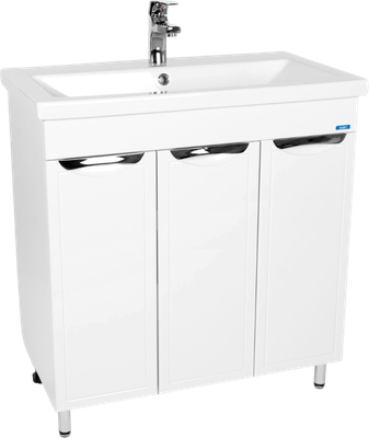 Тумба с умывальником Viant Лима Como 80 / VLIM80CO-T3ST+S-UM-COM80/1-w - фото