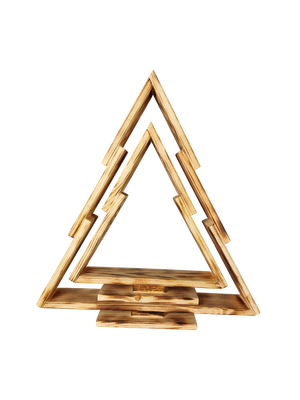 Елка декоративная Четыре Солнца S+L деревянные - фото