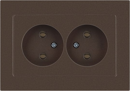 Розетка INTRO Accent 6-204-08 / Б0063472 - фото