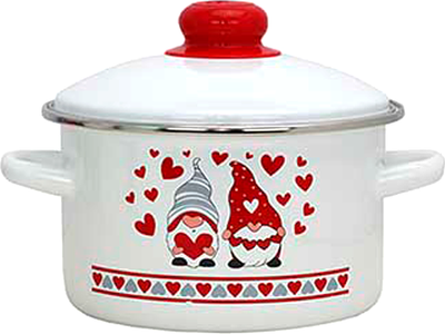 Кастрюля Эмаль Гномы 01-1610/4 - фото