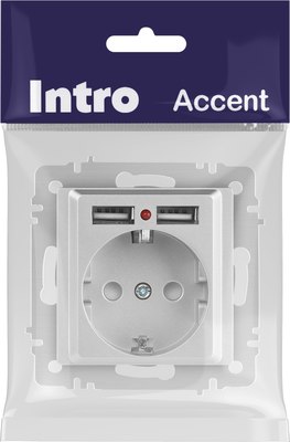 Розетка INTRO Accent 6-410-03 / Б0063694