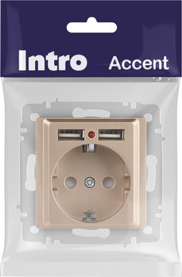 Розетка INTRO Accent 6-410-04 / Б0063696