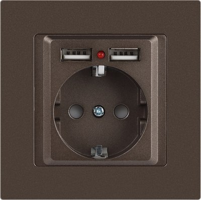 Розетка INTRO Accent 6-410-08 / Б0063704