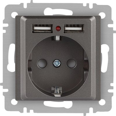 Розетка INTRO Accent 6-410-09 / Б0063711 - фото