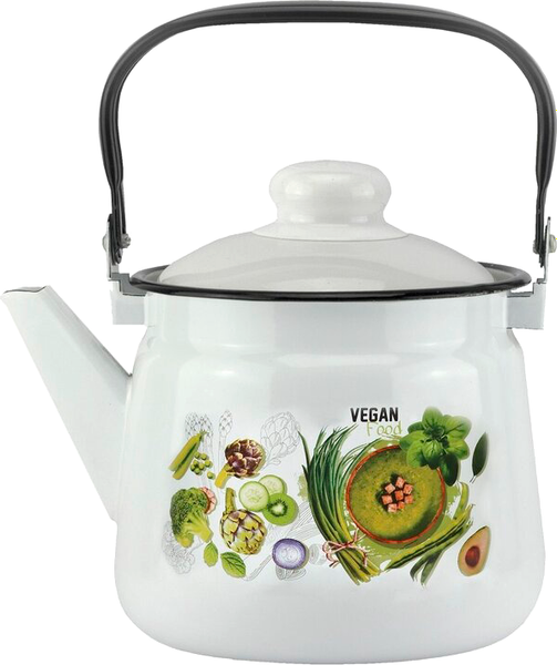 Чайник Эмаль Веган 01-2708/4 - фото