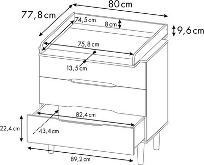 Комод Polini Kids Simple 3601 / 0002750.31
