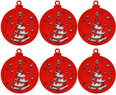 Набор елочных игрушек No Brand НГ-10 - фото