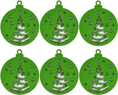 Набор елочных игрушек No Brand НГ-10.2 - фото