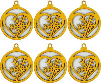 Набор елочных игрушек No Brand НГ-15.3 - фото