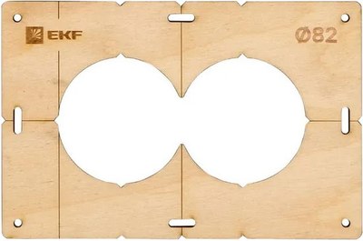 Шаблон разметочный EKF Expert Для подрозетников / sh-d82-2 - фото