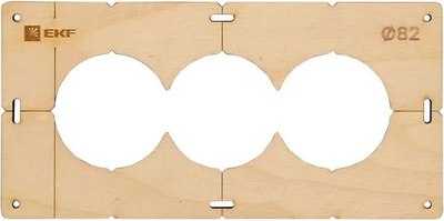 Шаблон разметочный EKF Expert Для подрозетников / sh-d82-3 - фото