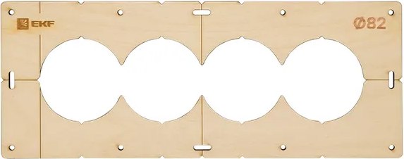 Шаблон разметочный EKF Expert Для подрозетников / sh-d82-4 - фото