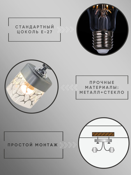 Потолочный светильник Aitin-Pro НПБ 02-2х60-101 / XA1517B/2