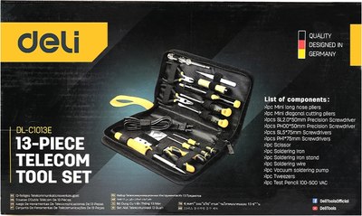 Универсальный набор инструментов Deli EDL-C1013E