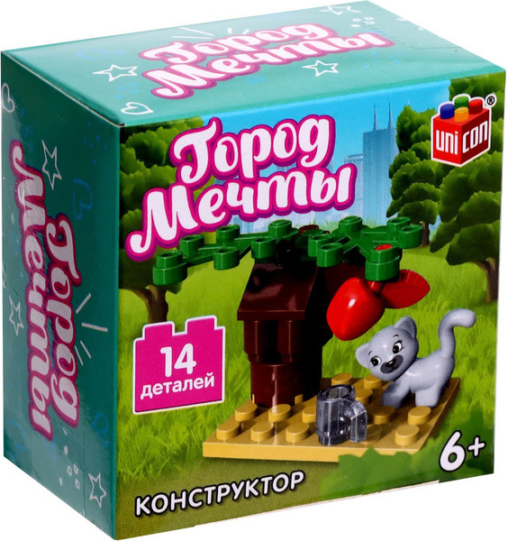 Конструктор Unicon Город мечты. Кошечка под деревом 20511-11 / 9226517 - фото