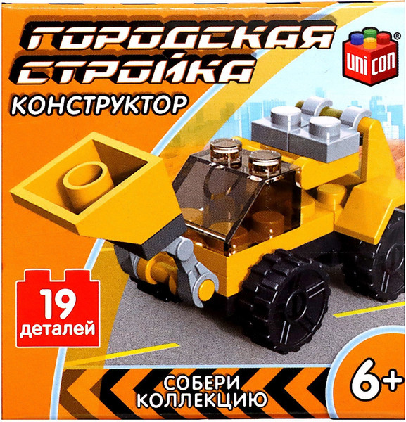Конструктор Unicon Стройка. Погрузчик 20511-4 / 9226523