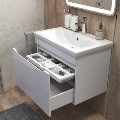 Тумба под умывальник Vigo Grani 700-0-1 / 165 (навесная)