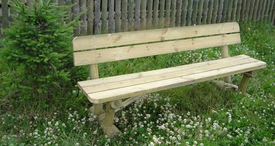 Скамья садовая Массив-Древ L150 1500x600xН810