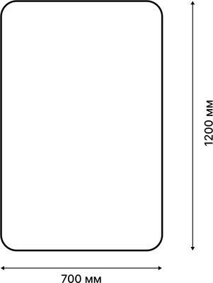 Коврик для ванной FORA Honey FOR-HONEY-70120-GREY