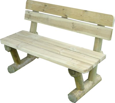 Скамья садовая Массив-Древ L120М 1200x600xН810 - фото