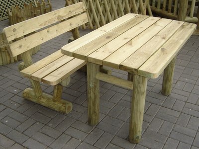 Скамья садовая Массив-Древ L120М 1200x600xН810