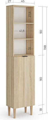 Стеллаж Monofix Одос с одной дверцей