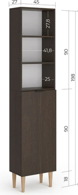 Стеллаж Monofix Одос с одной дверцей