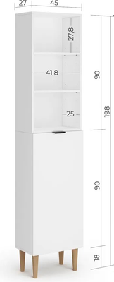 Стеллаж Monofix Одос с одной дверцей