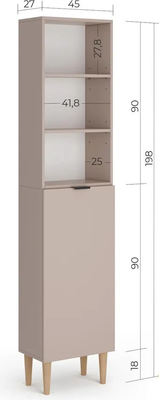 Стеллаж Monofix Одос с одной дверцей