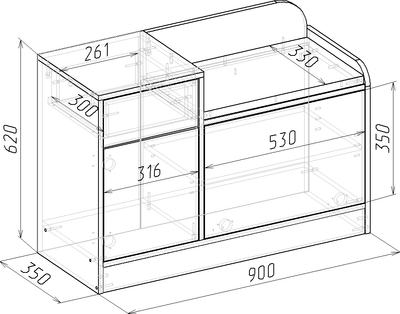 Тумба в прихожую Мебель-Класс Порто-7