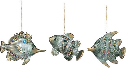 Елочная игрушка Goodwill Xmas 2024 Тропическая рыба / MO 96347