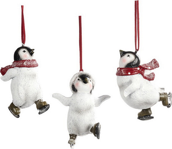 Елочная игрушка Goodwill Xmas 2024 Пингвин на коньках / D 43250