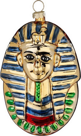 Елочная игрушка Inge's Christmas Figural Glass Ornaments. Фараон / 64903H120 - фото